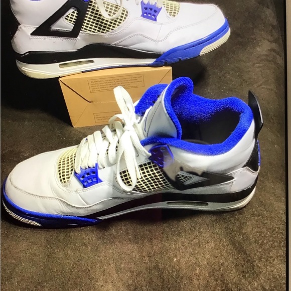 AIR JORDAN 4 RETRO MOTORSPORTD ( 308497-117) Sz 11.5 MENS SNEAKER (2016) - Picture 6 of 16